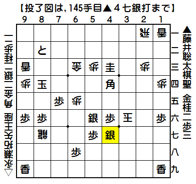 0326：令和04年07月04日　vs　永瀬　拓矢　王座（藤井棋聖の勝ち）